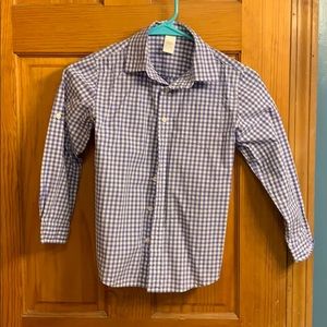 Boys Janie and Jack Purple button down shirt
